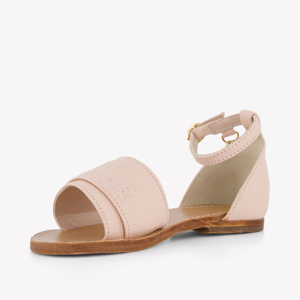 Chloe Girls Sandals In Light Pink