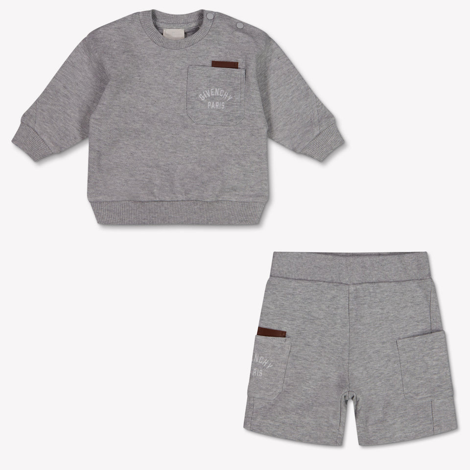 Givenchy Baby Boys Set In Gray