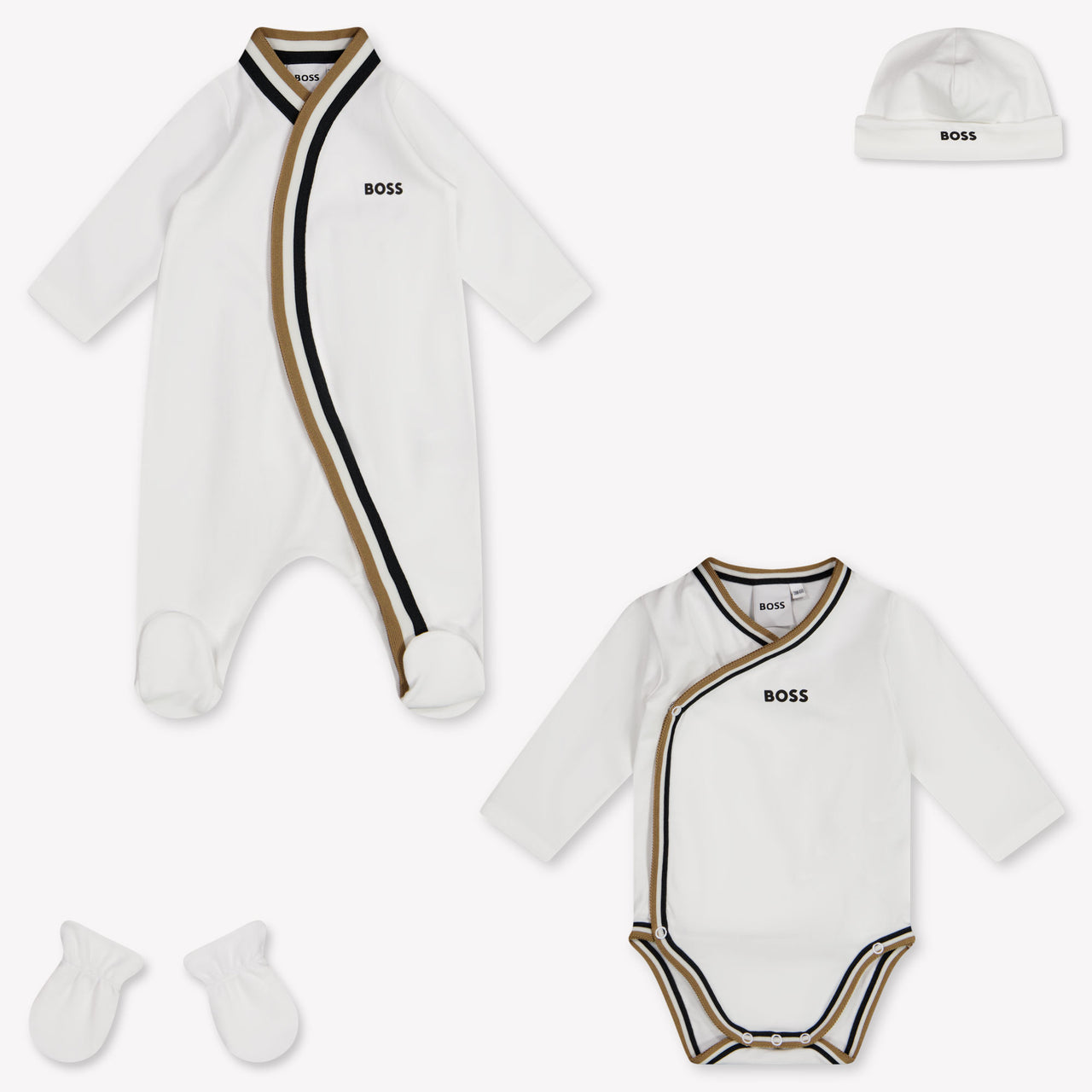 Boss Baby Boys Playsuit In White