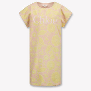 Chloe Kinder Meisjes Jurk In Licht Roze
