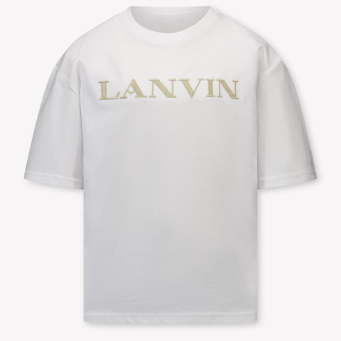 Lanvin Kinder Jongens T-Shirt In Wit