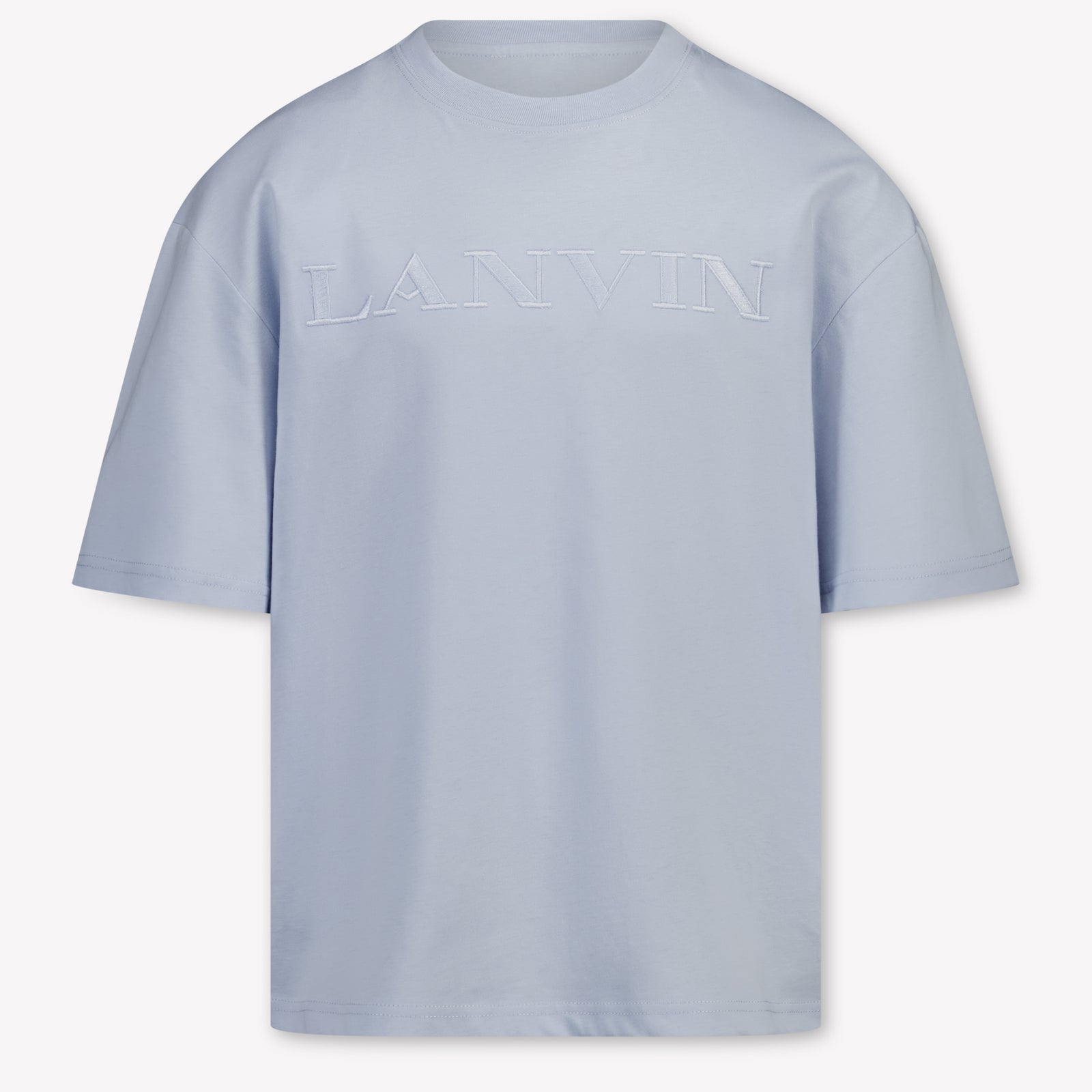 Lanvin Kinder Jongens T-Shirt In Licht Blauw