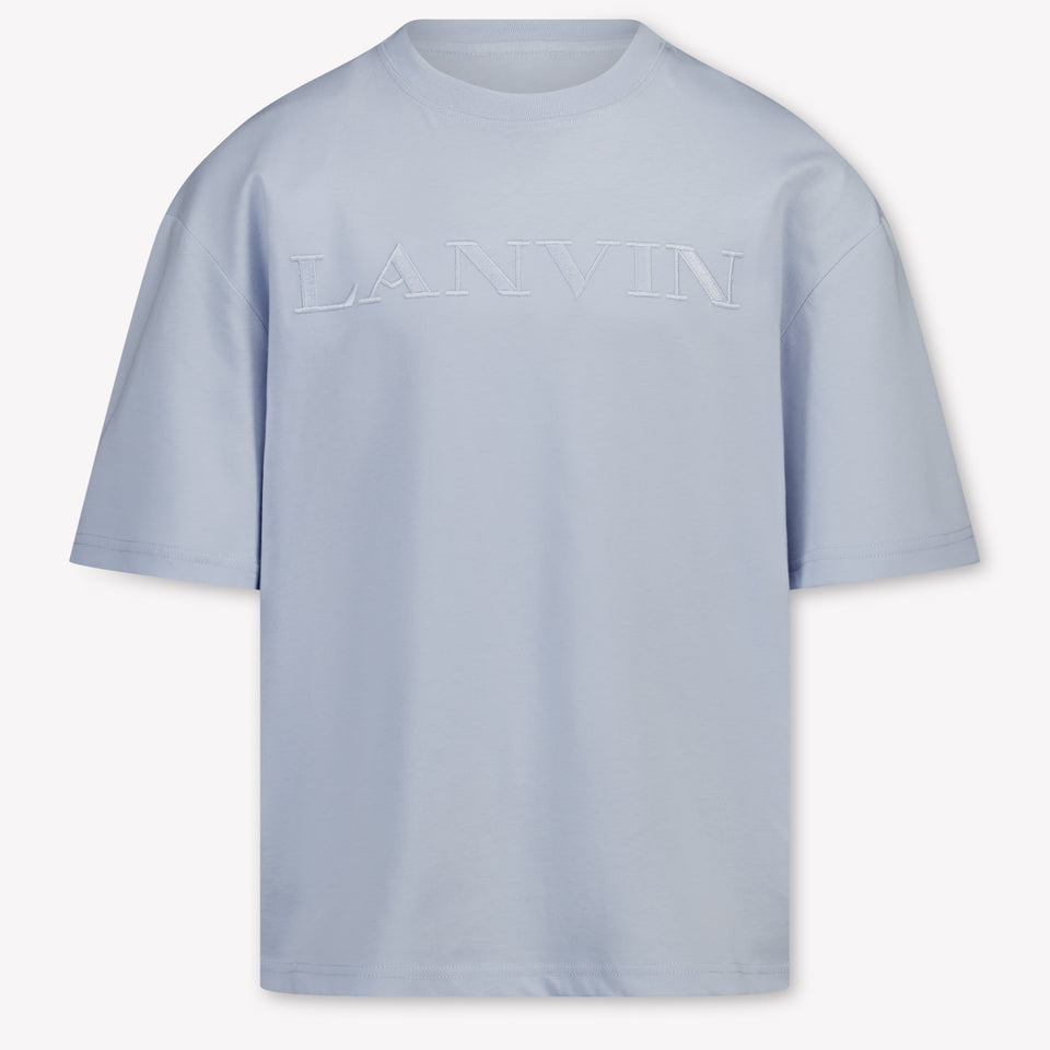 Lanvin Kids Boys T-Shirt In Light Blue