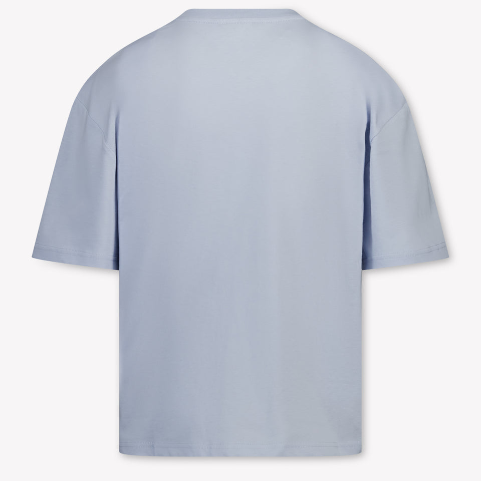 Lanvin Kids Boys T-Shirt In Light Blue