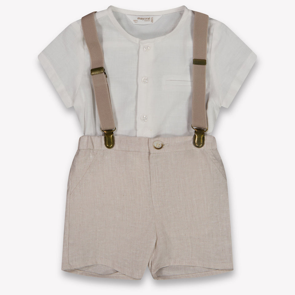 Mayoral Baby Jongens Setje In Beige