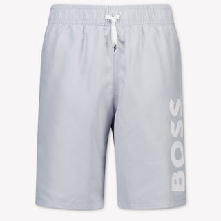 Boss Kids Boys Swimwear In Light Blue