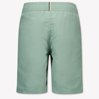 Boss Kids Boys Swimwear In Green
