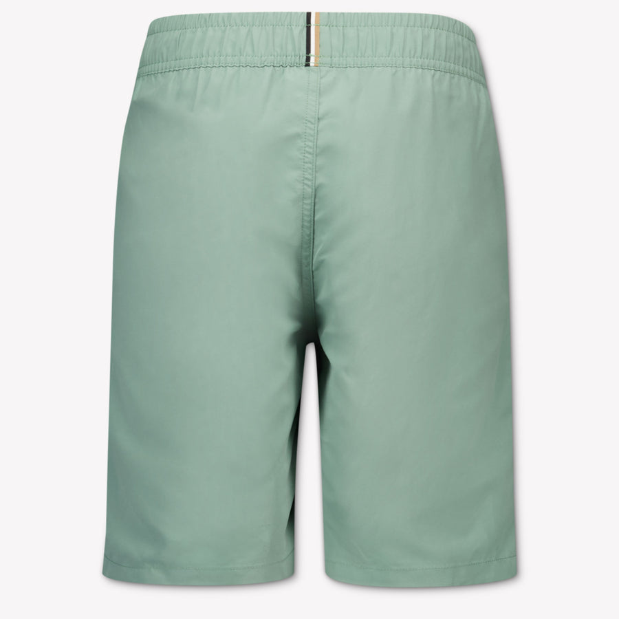 Boss Kids Boys Swimwear In Green