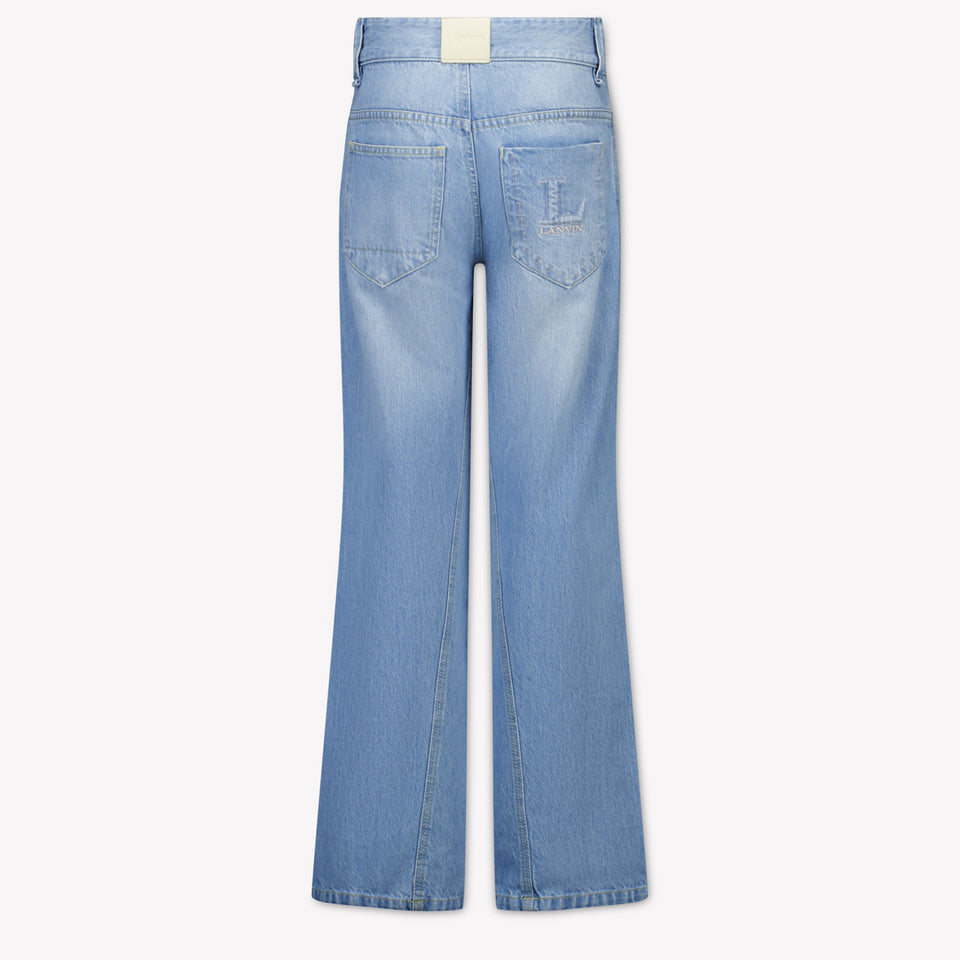 Lanvin Kids Boys Jeans In Light Blue