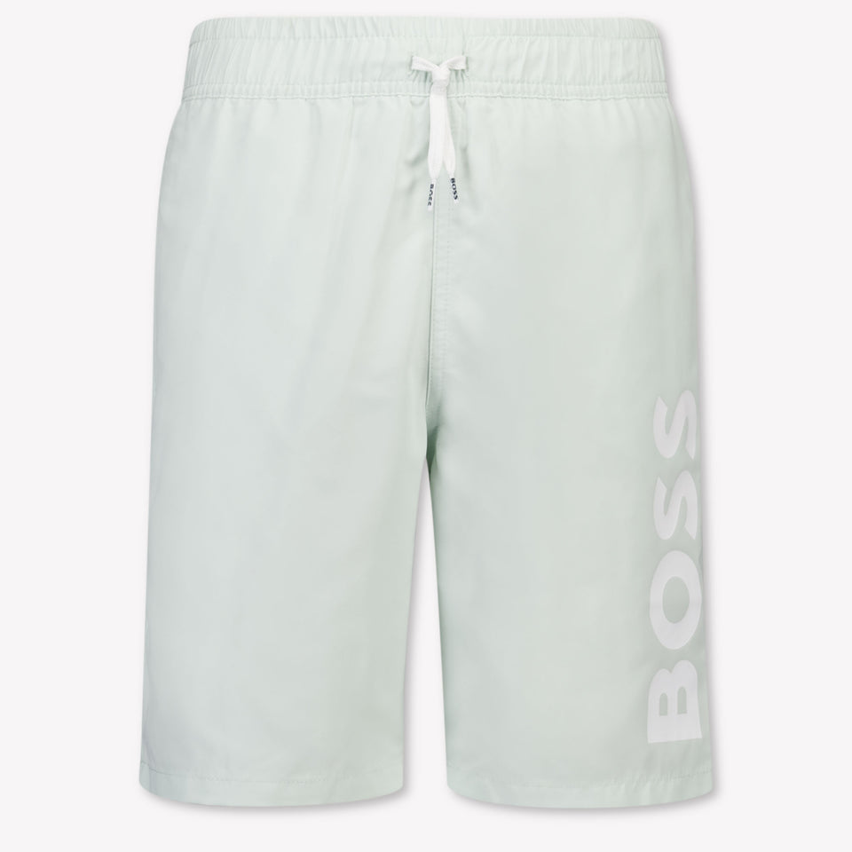 Boss Kids Boys Swimwear In Mint