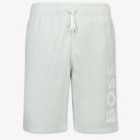 Boss Kids Boys Swimwear In Mint