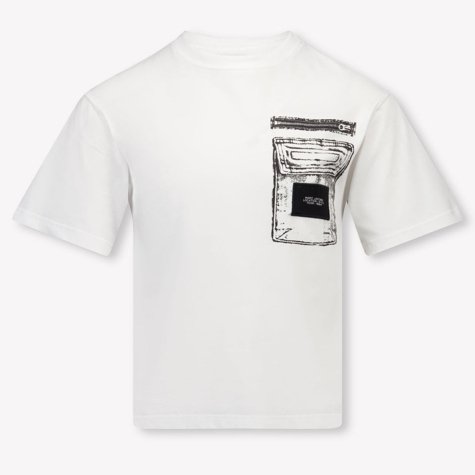 Marc Jacobs Kinder Jongens T-Shirt In Wit