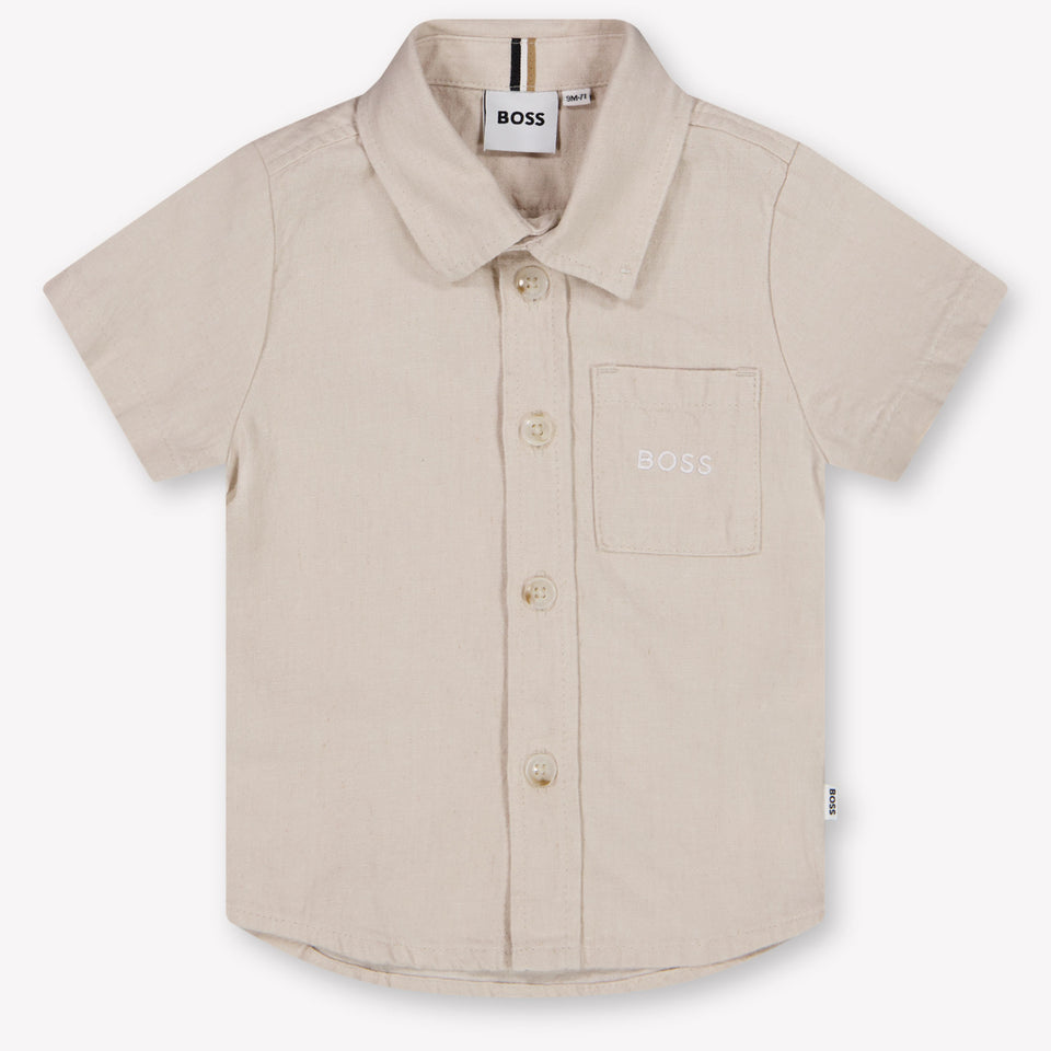 Boss Baby Boys Blouse In Light Beige