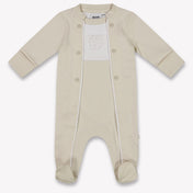 Boss Baby Boys Playsuit In Beige