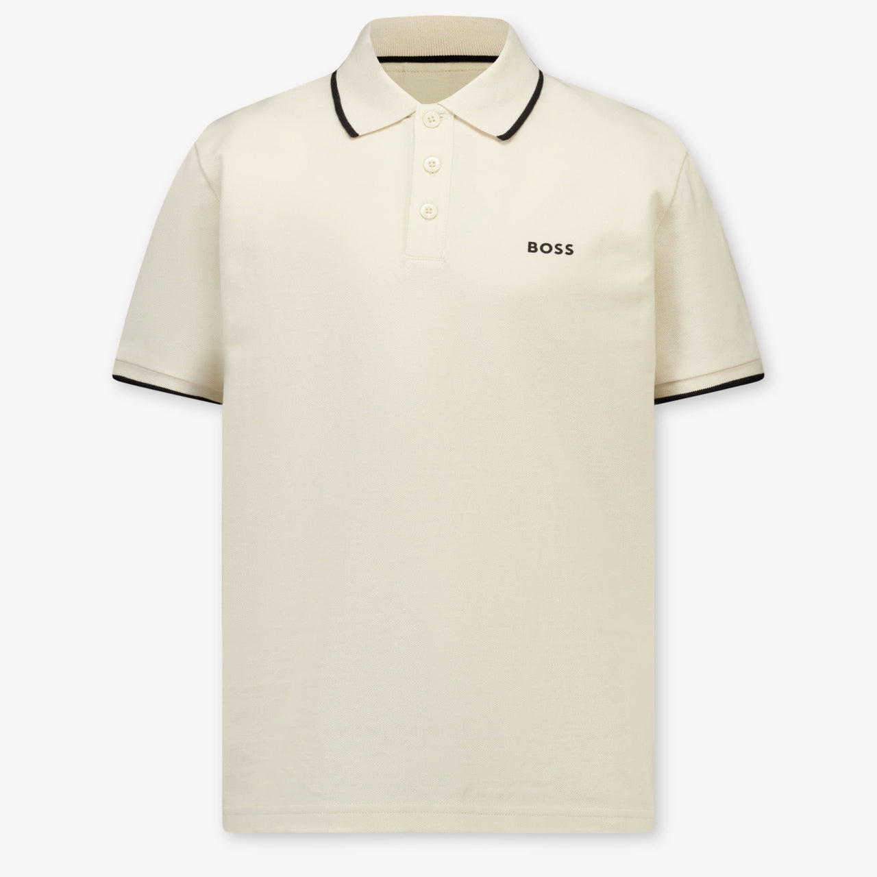 Boss Kids Boys Polo In Light Beige