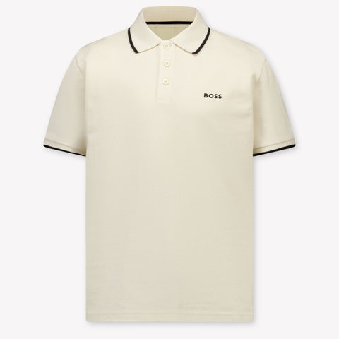 Boss Kinder Jongens Polo In Licht Beige