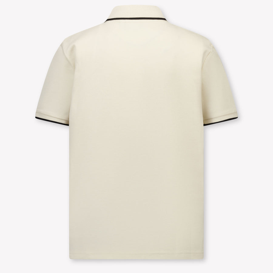 Boss Kids Boys Polo In Light Beige