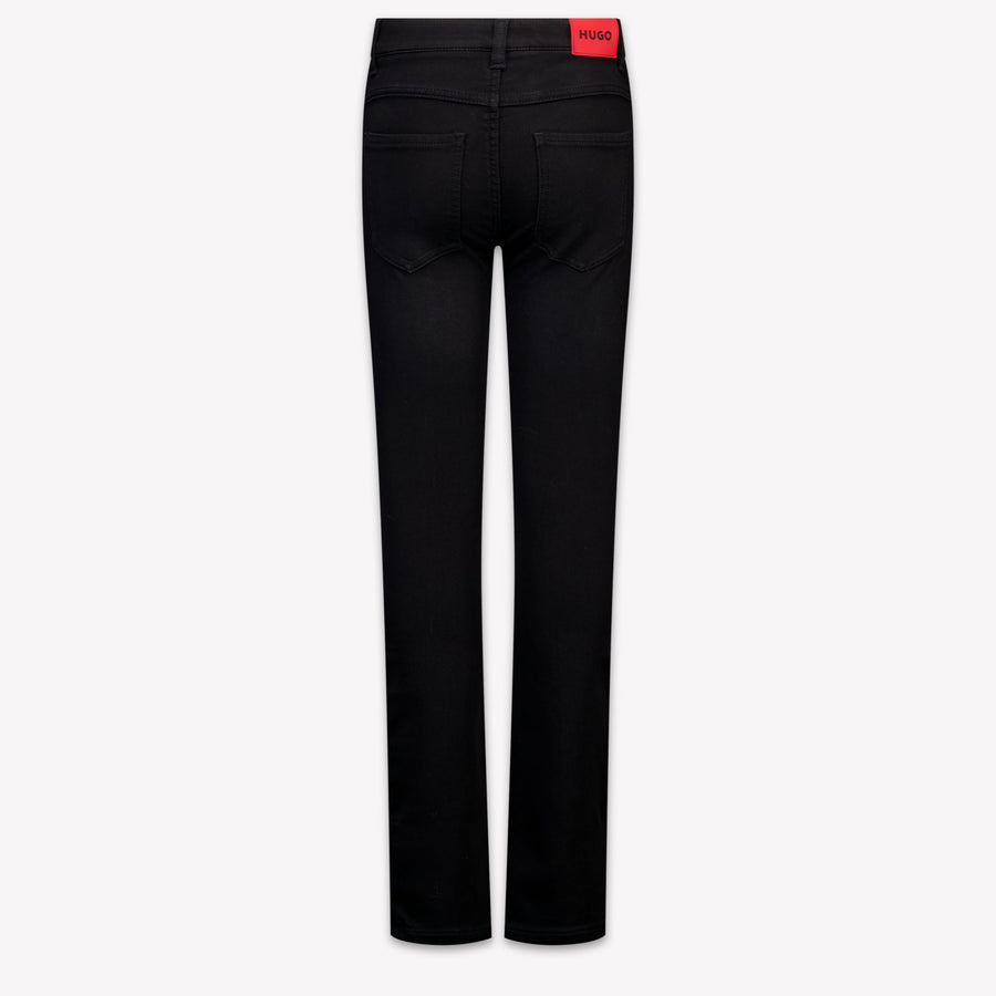 HUGO Kinder Jongens Jeans In Zwart