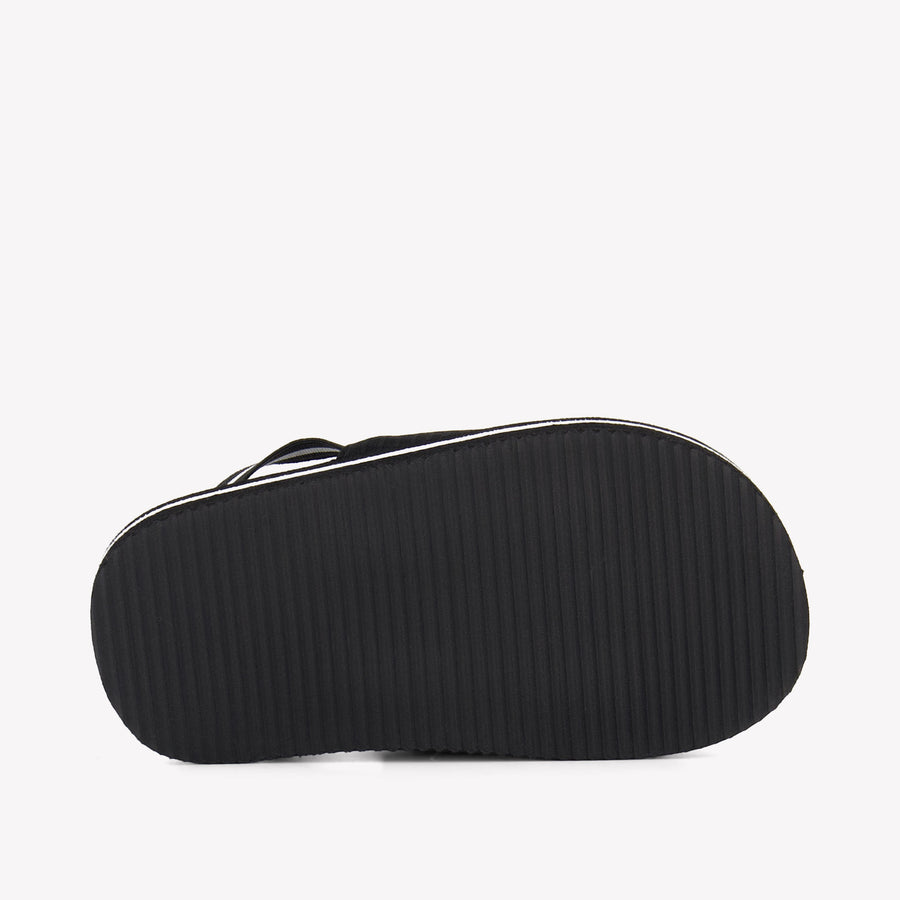 Boss Jongens Slippers In Zwart