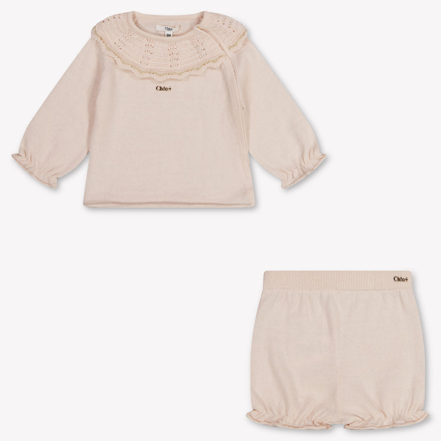 Chloe Baby Meisjes Setje In Licht Roze