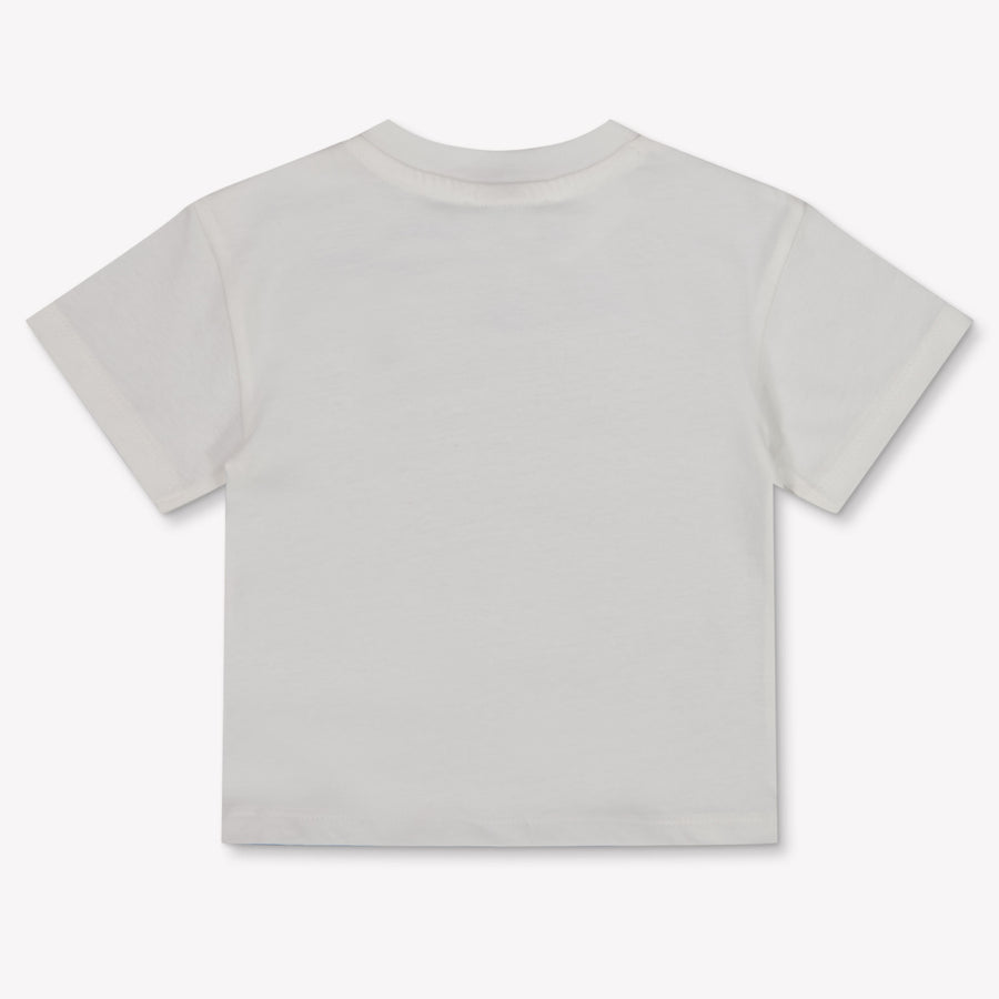 Kenzo Kids Baby Jongens T-Shirt In Off White