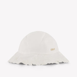 Chloe Baby Girls Hat In White