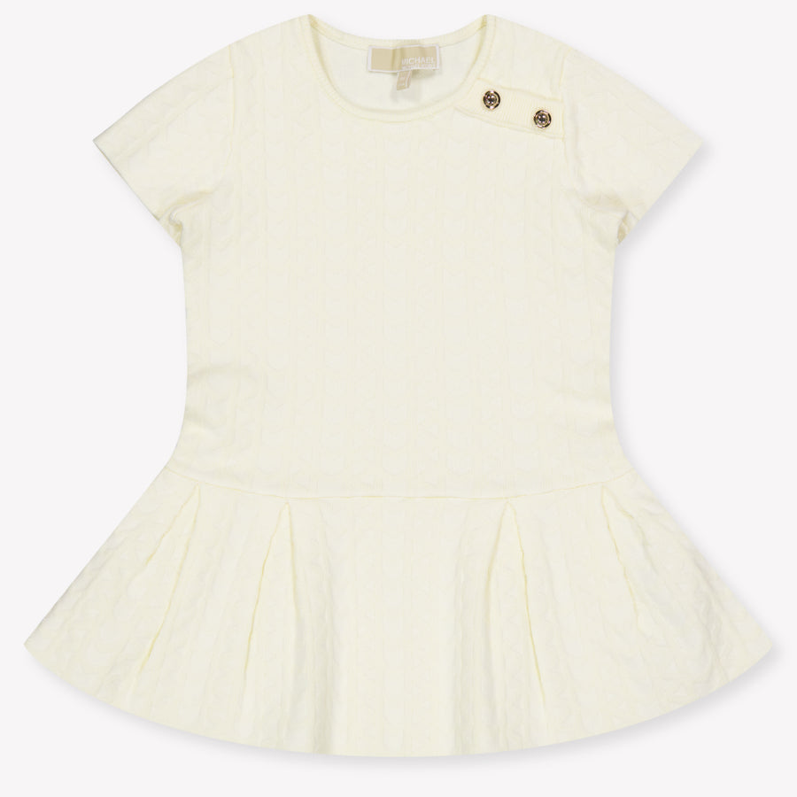 Michael Kors Baby Girls Dress In Ecru
