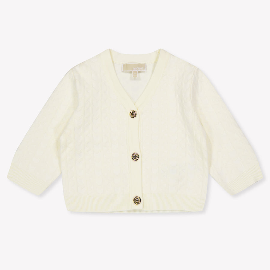 Michael Kors Baby Girls Cardigan in Ecru