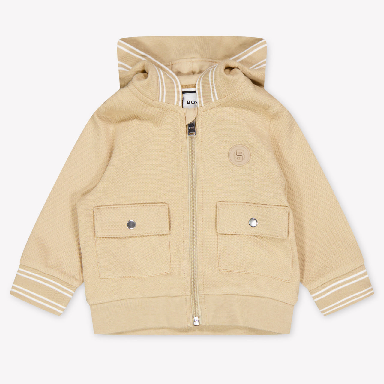 Boss Baby Boys Cardigan In Beige