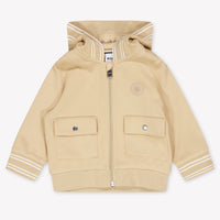 Boss Baby Boys Cardigan In Beige