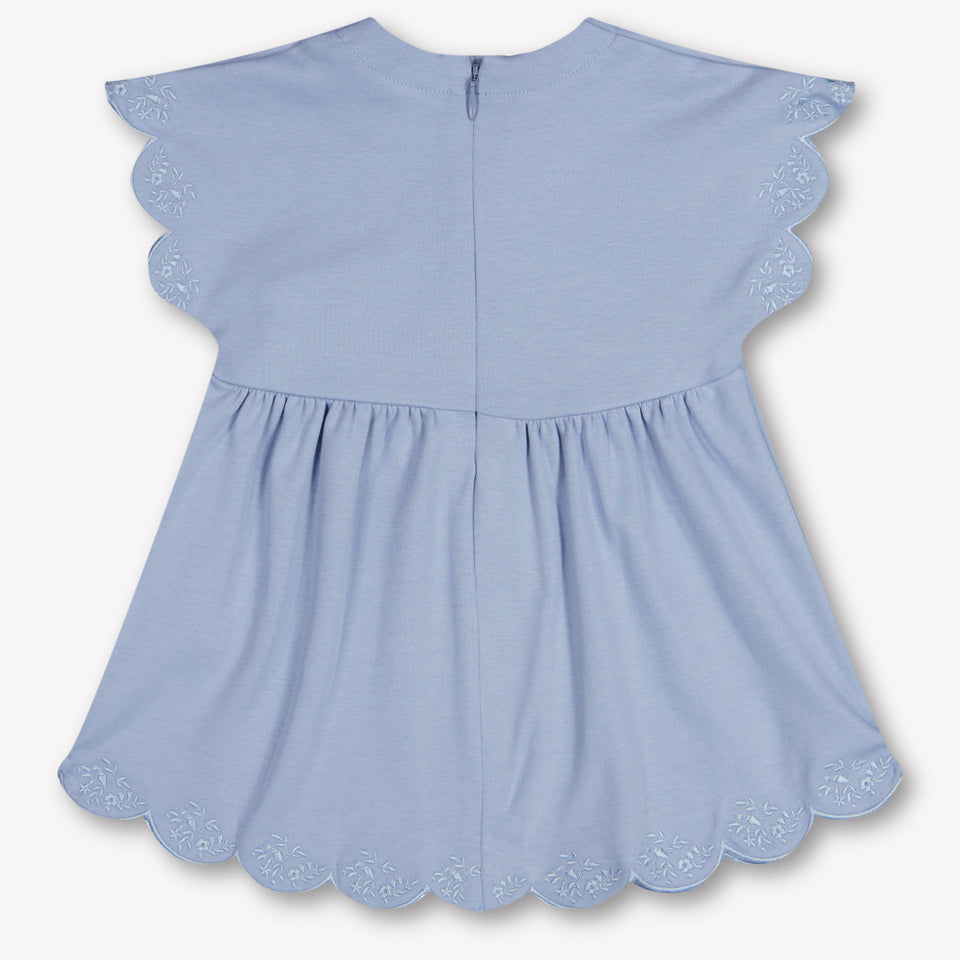Chloe Baby Meisjes Jurk In Licht Blauw