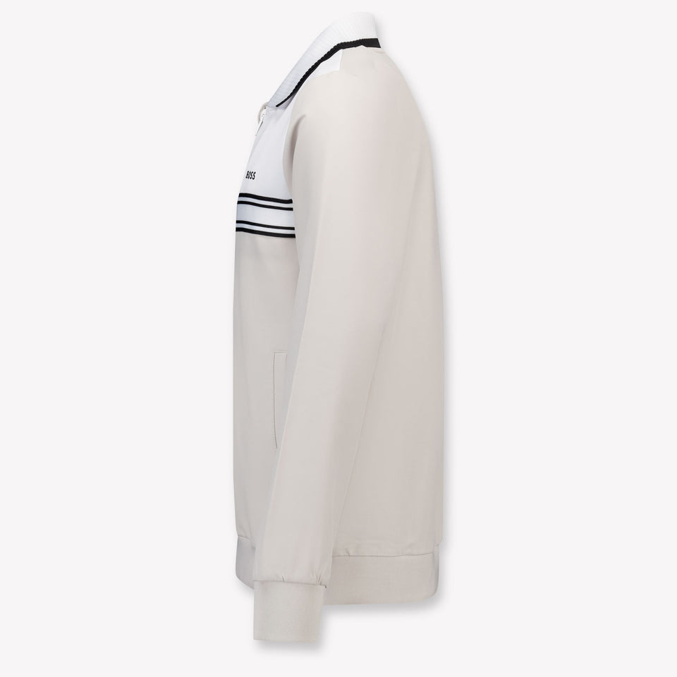 Boss Kinder Jongens Vest in Ivoor