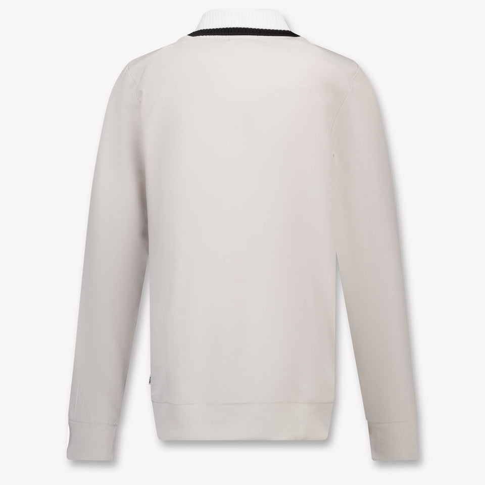 Boss Kinder Jongens Vest in Ivoor