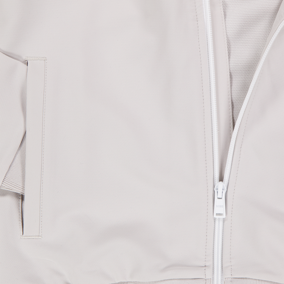 Boss Kinder Jongens Vest in Ivoor