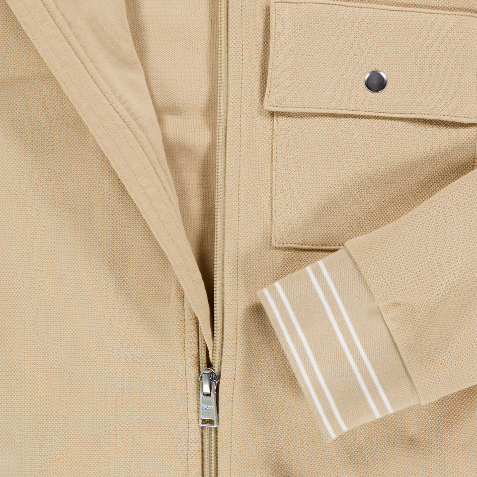 Boss Kinder Jongens Vest In Beige