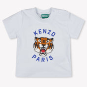 Kenzo Kids Baby Jongens T-Shirt In Licht Blauw
