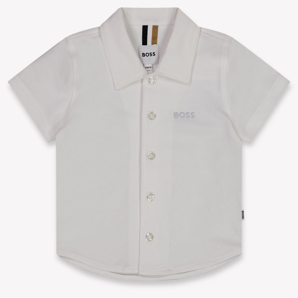 Boss Baby Jongens Blouse In Wit