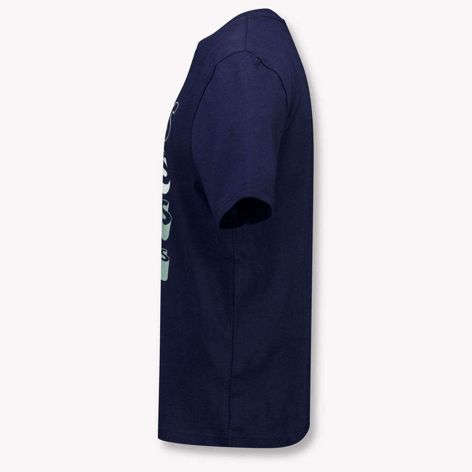 Boss Kinder Jongens T-Shirt In Navy