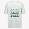 Boss Kids Boys T-Shirt In Mint