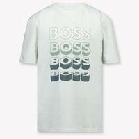 Boss Kids Boys T-Shirt In Mint