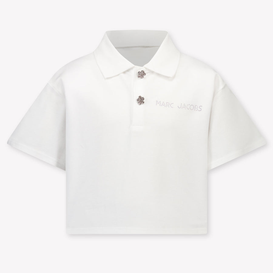Marc Jacobs Girls Polo Shirt in White