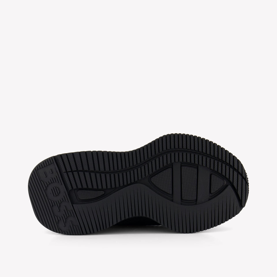 Boss Boys Sneakers In Black