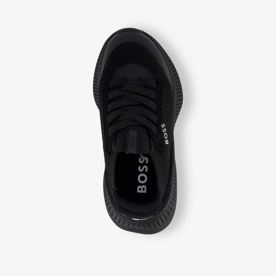 Boss Boys Sneakers In Black