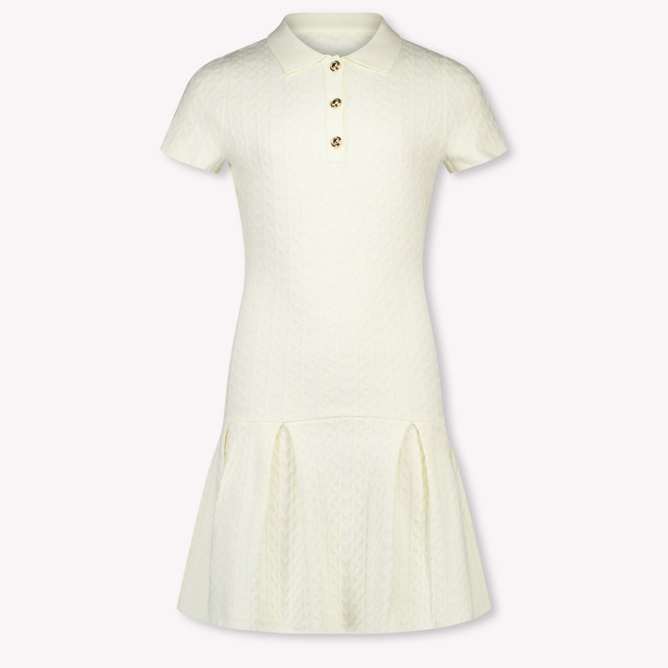 Michael Kors Kinder Meisjes Jurk In Ecru