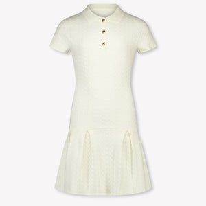 Michael Kors Kids Girls Dress In Ecru