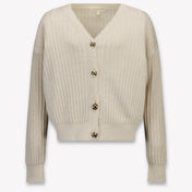 Michael Kors Kids Girls Cardigan In Gold