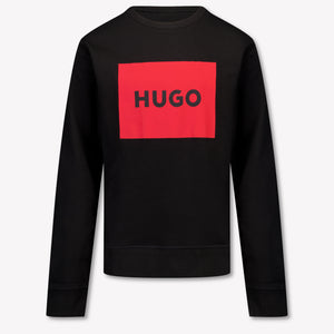 HUGO Kinder Jongens Trui In Zwart