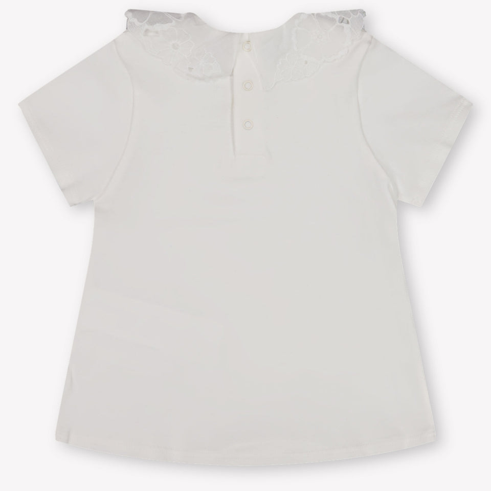 Chloe Baby Meisjes T-Shirt In Wit