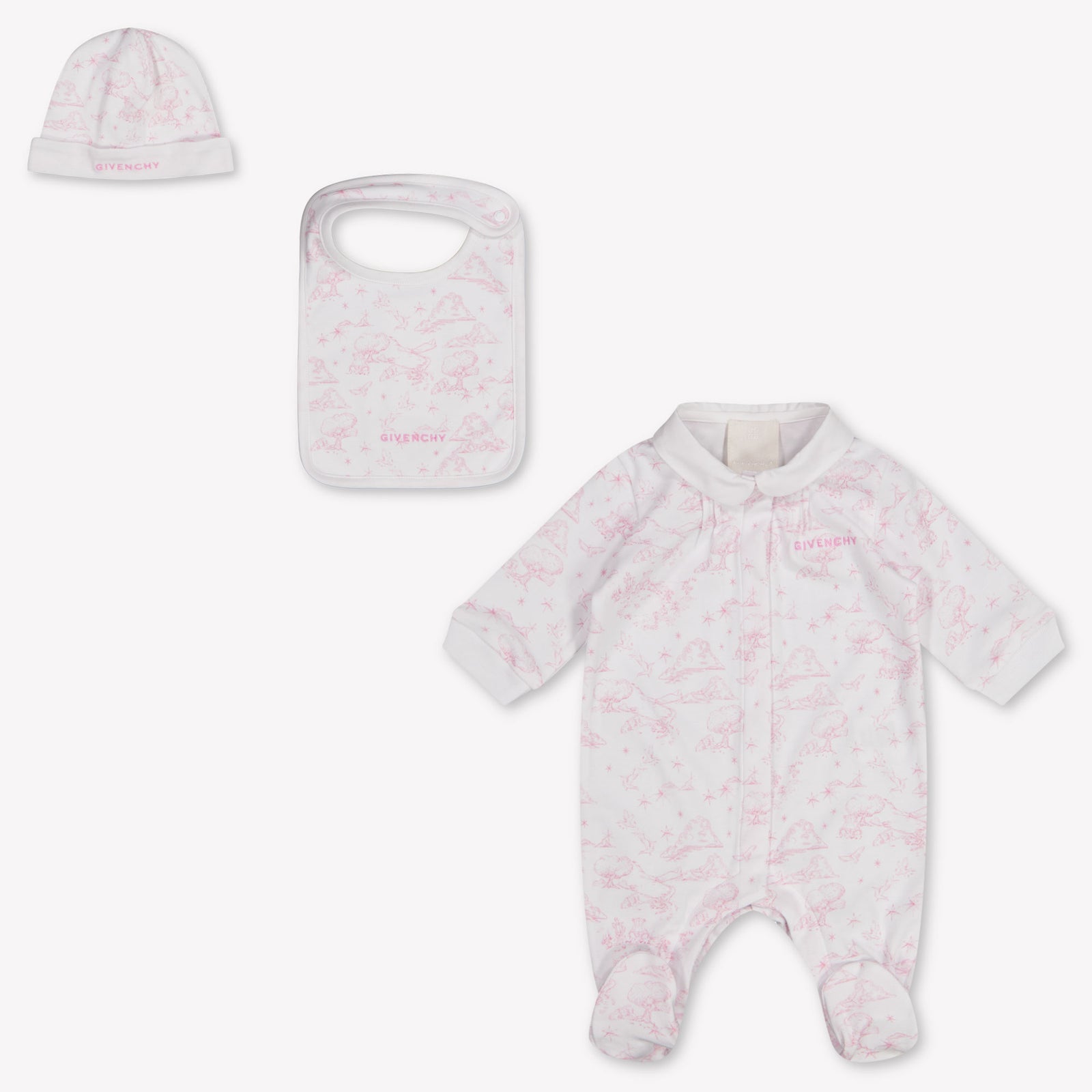 Givenchy Baby Girls Playsuit In Light Pink