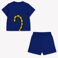 Kenzo Kids Baby Boys Set In Cobalt Blue